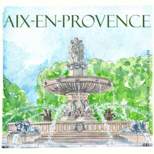 Carte Aix-en-Provence - Fontaine Rotonde